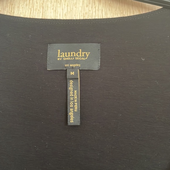 NWT Laundry by Shelli Siegal Midi Black Dress - Picture 5 of 10